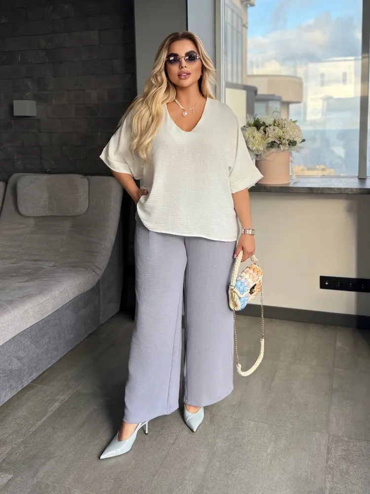 Брюки палаццо УК-1313 Фабрика Моды