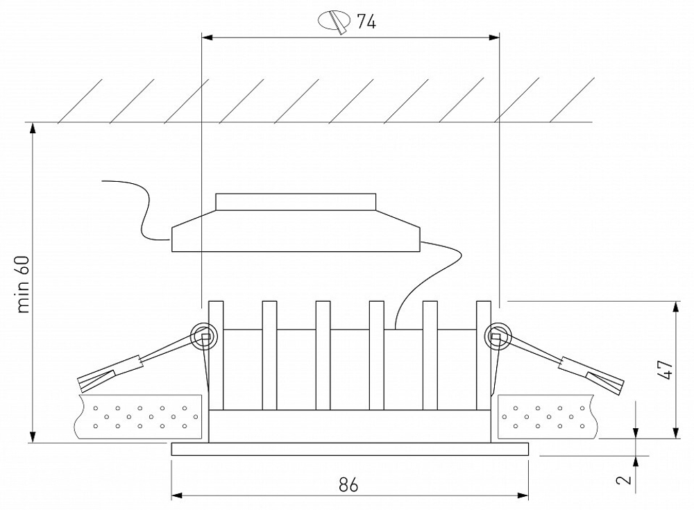 Встраиваемый светильник Elektrostandard Combi a069004
