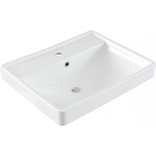 РАКОВИНА КЕРАМИЧЕСКАЯ НАКЛАДНАЯ ИРИС 600*470*210ММ (301803)