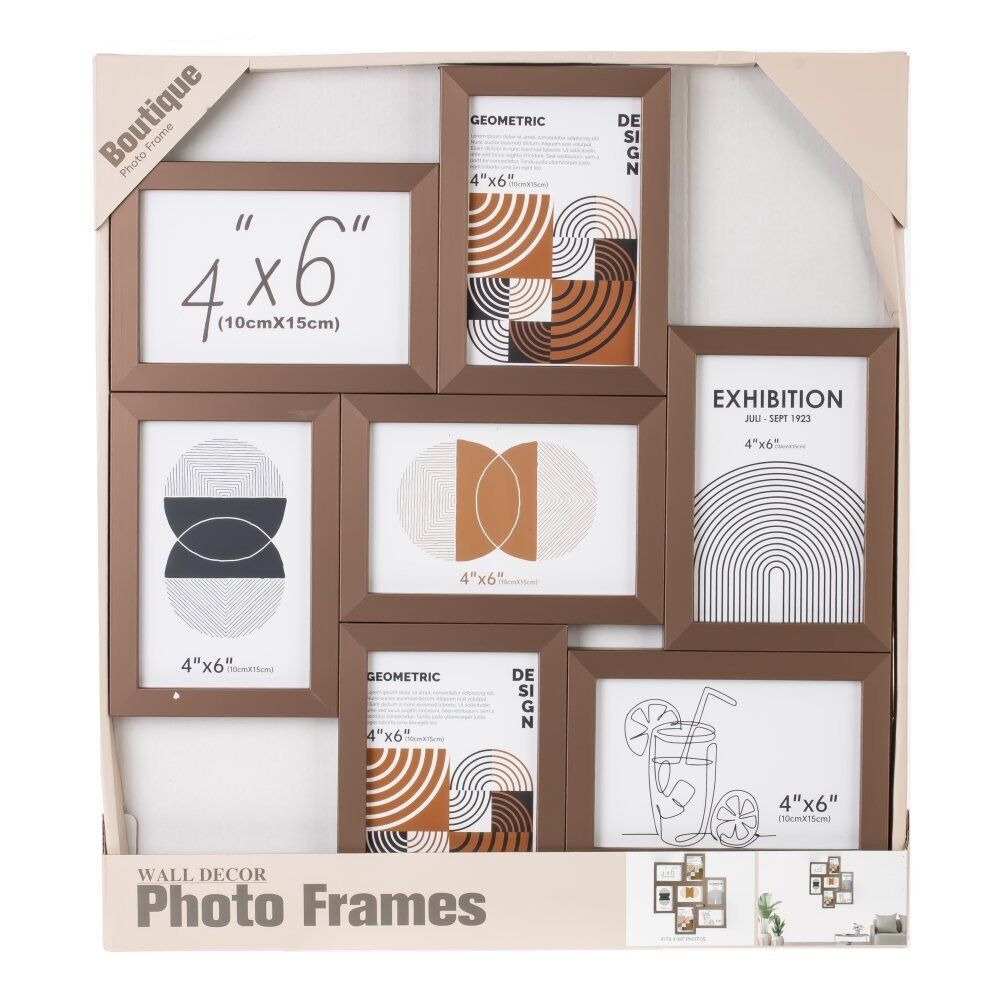 GAEM Фоторамка-панно для 7-ми фото, L41 W2 H46 см