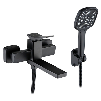 423531-C Смеситель од. для ванны кор. (ЧЕРНЫЙ) ViEiR (10/1шт)