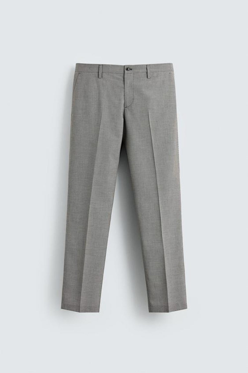 ZARA КОСТЮМНЫЕ БРЮКИ REGULAR FIT С УЗОРОМ «ГУСИНАЯ ЛАПКА», ЧЕРНЫЙ/БЕЛЫЙ