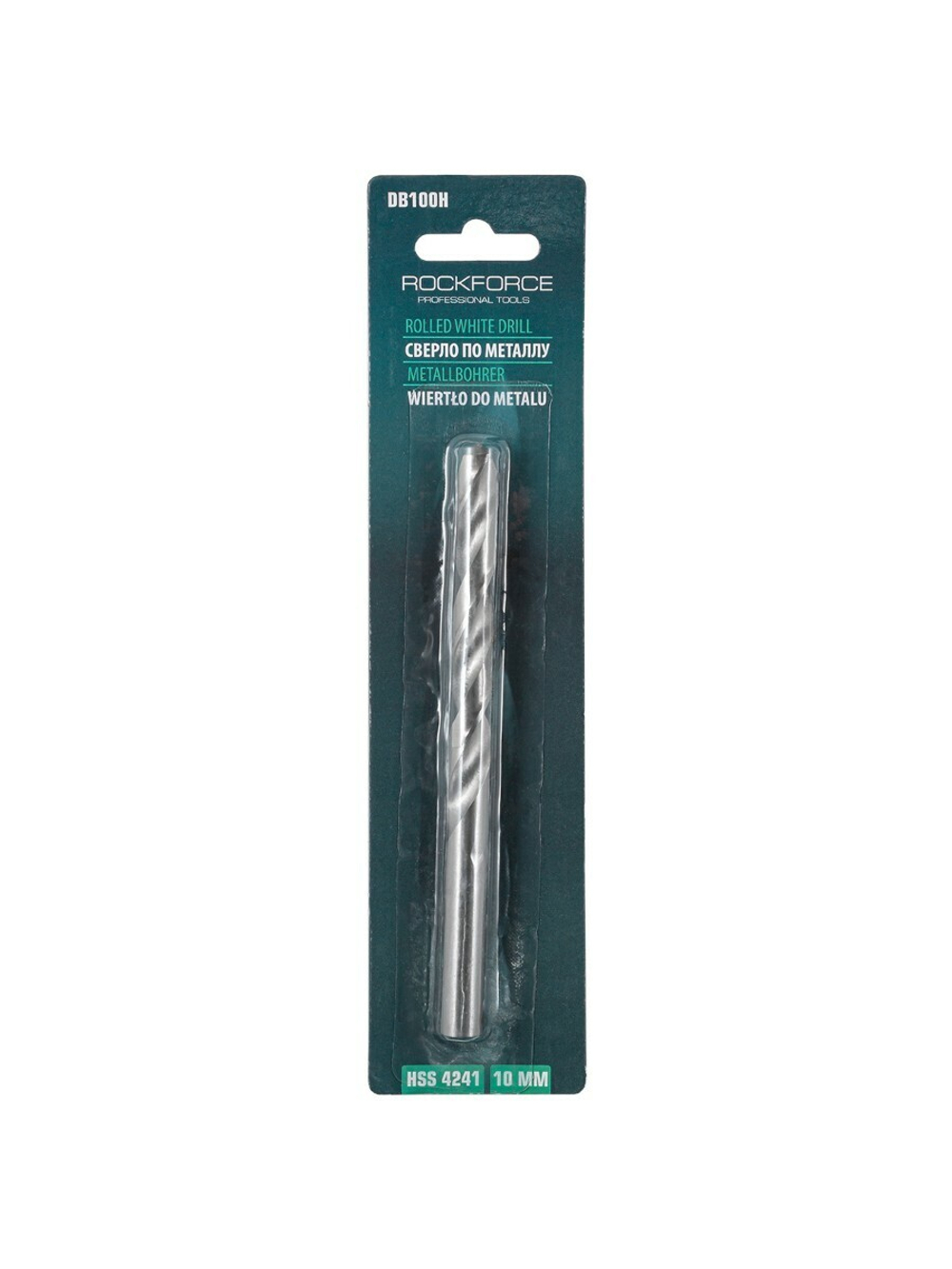 Сверло по металлу 10мм HSS, в блистере RockForce##Rock FORCE RF-DB100H
