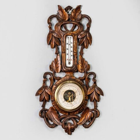 Винтаж: Старинный настенный барометр