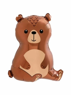 Шар (26""/66 см) Фигура, Лесной Медведь, 1 шт. Д000