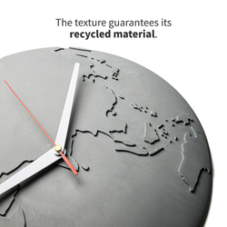 Часы настенные world wide waste, темно-зеленые