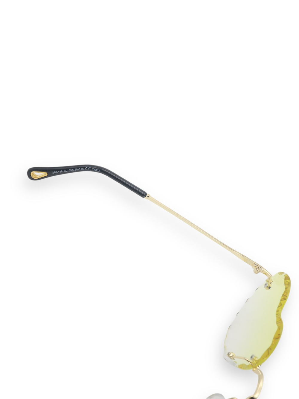 Очки солнцезащитные Сердце, модные, желтые