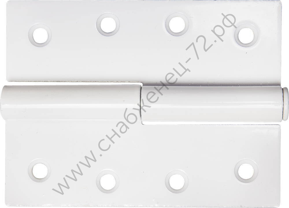 STAYER 100x75x3.0 мм, разъемная, левая, цвет белый, карточная петля (37613-100-2L)