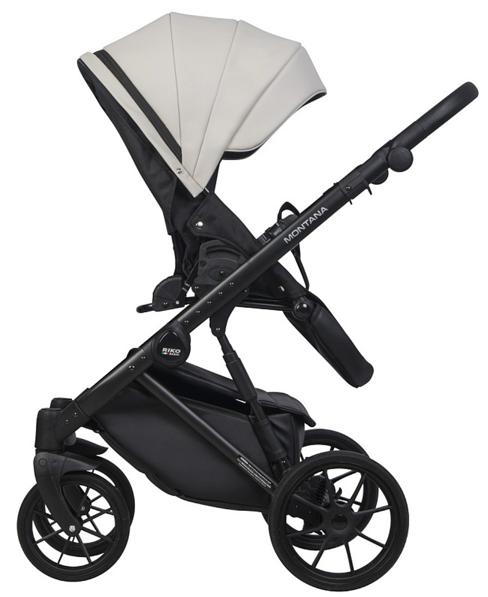 Детская коляска Riko Basic Montana Ecco 3 в 1 31 Light Silver-Black