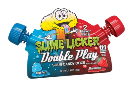 Кислая жидкая конфета Toxic Slime Licker Double Play