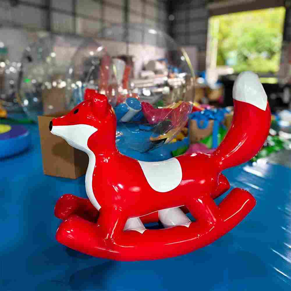 Надувная качалка «Алый лис», 2×0,7×1,4 м