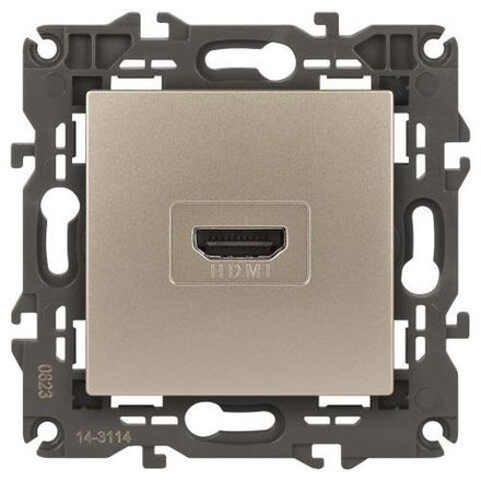 Розетка 14-3114-04 HDMI Elegance шампань ЭРА Б0034335