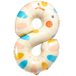 Шар Фольгированный Цифра 8 Зоопарк Змея (Ассорти)