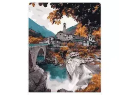 Nömrələr ilə rəngləmə \ Картина по номерам Храм в горах