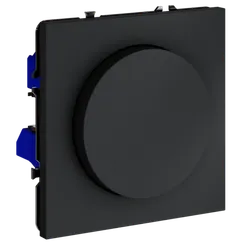 Светорегулятор встраиваемый VOLTUM S70 поворотно-нажимной 600 Вт, (графит)