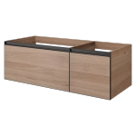 Тумба с раковиной Armadi Art QUATRO 2 120 WILLOW/профиль ANTHRACITE/раковина ANTHRACITE