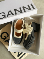 Кожаные сандалии Ganni, 38