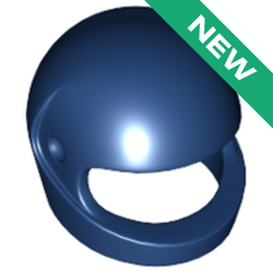 NEW Минифигурка Головной убор Мотоциклетный шлем 2446 Dark Blue