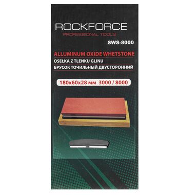 Брусок точильный двусторонний 180x60x28mm 3000/8000 RockForce##Rock FORCE RF-SWS-8000