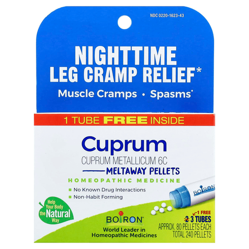 Boiron, Мед, гранулы Meltaway, 3 тюбика, прибл. 80 гранул каждая