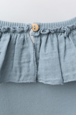 ZARA ТОЛСТОВКА С КРУГЛЫМ ВОРОТНИКОМ, БИРЮЗОВЫЙ