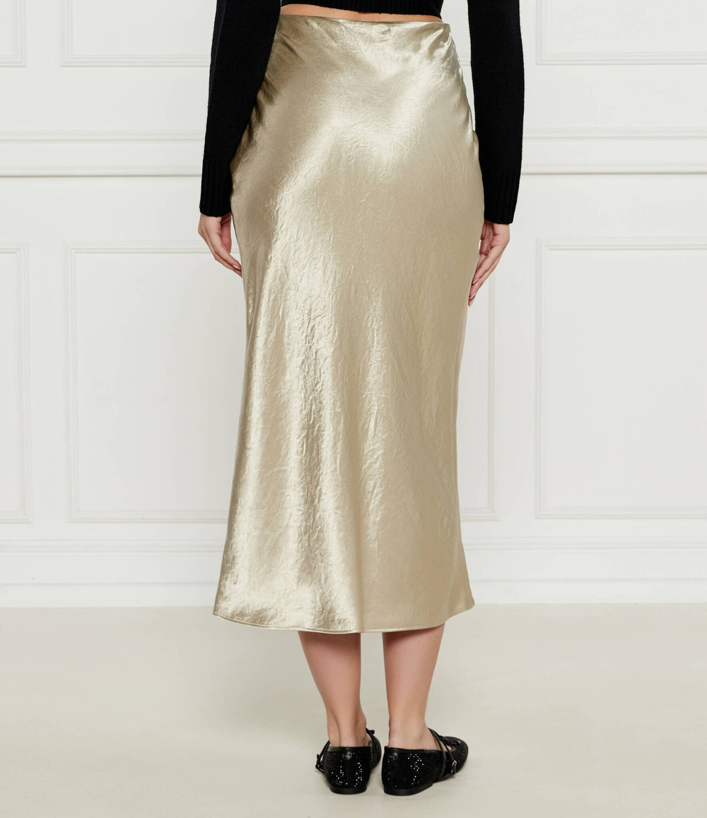 Сатиновая юбка BOSS BLACK - бежевый(50524006)