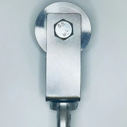 Такелажный блок ф60 для подъема грузов до 315 кг BLOK-60 шкив-ролик с подшипником и канавкой 15 мм, с рым-болтом