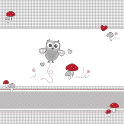 Детский манеж Roba прямоугольный 100х75 см Adam & Owl, белый