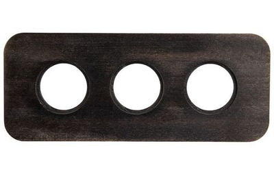 Рамка 3-х постовая (Угольно-черный) С.М. Верди BF5-630-119