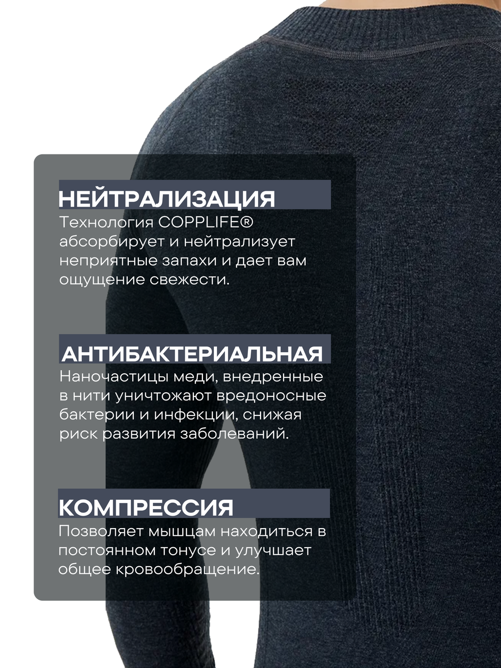 Термокомплект COPPLIFE MERINO с шерстью мериноса