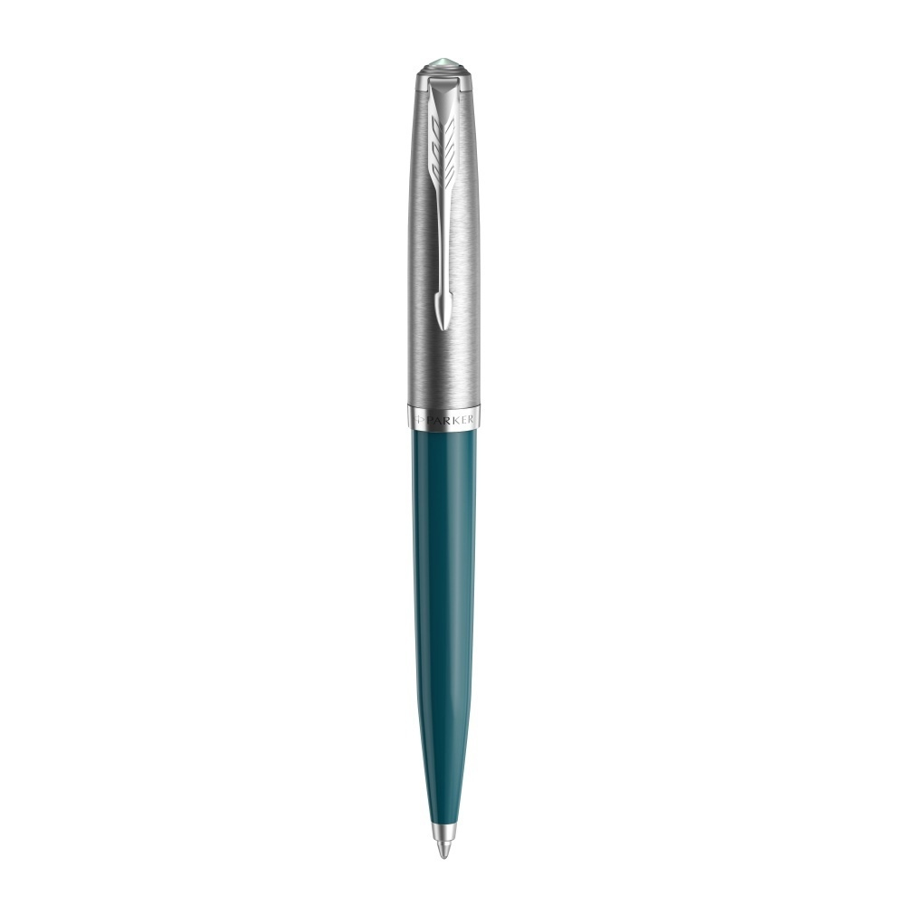 Шариковая ручка Parker 51 CORE TEAL BLUE CT, цвет чернил черный
