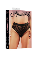 Трусики с высокой посадкой (Размер: XL-XXL) (Цвет: черный)