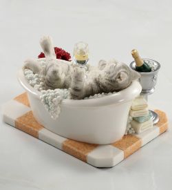 Veronese WS-1355 Статуэтка «Кошка в ванной»