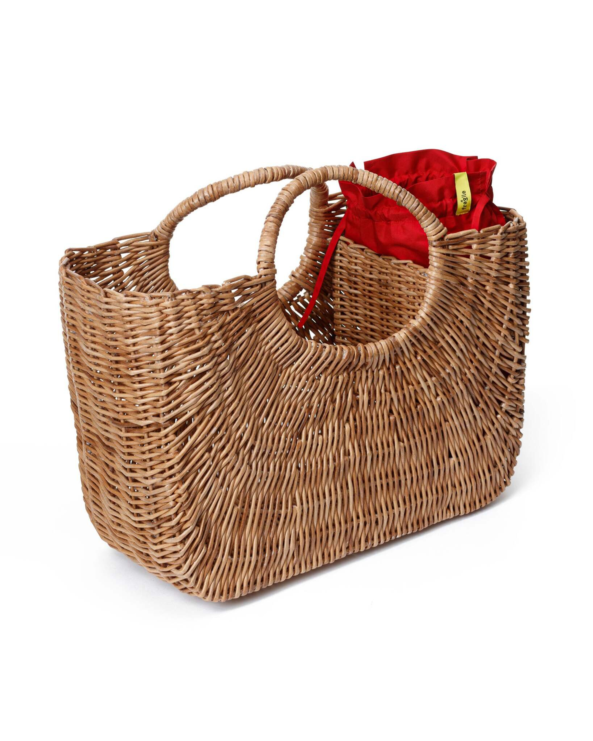 Корзина для пикника со специальным отделом для бутылки и возможностью крепления на велосипед