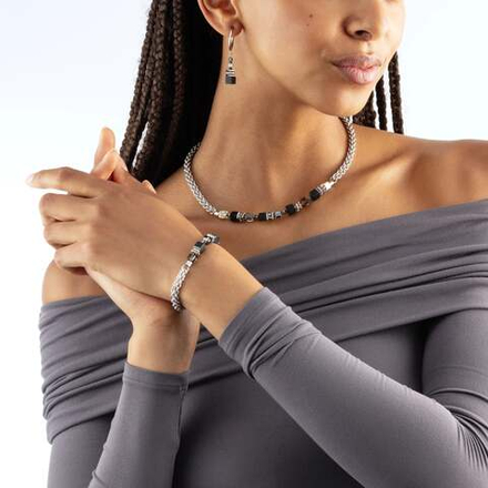 Серьги Coeur de Lion Black-Silver 3021/21-1317