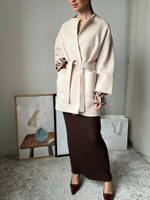 Шерстяное пальто Massimo Dutti, S