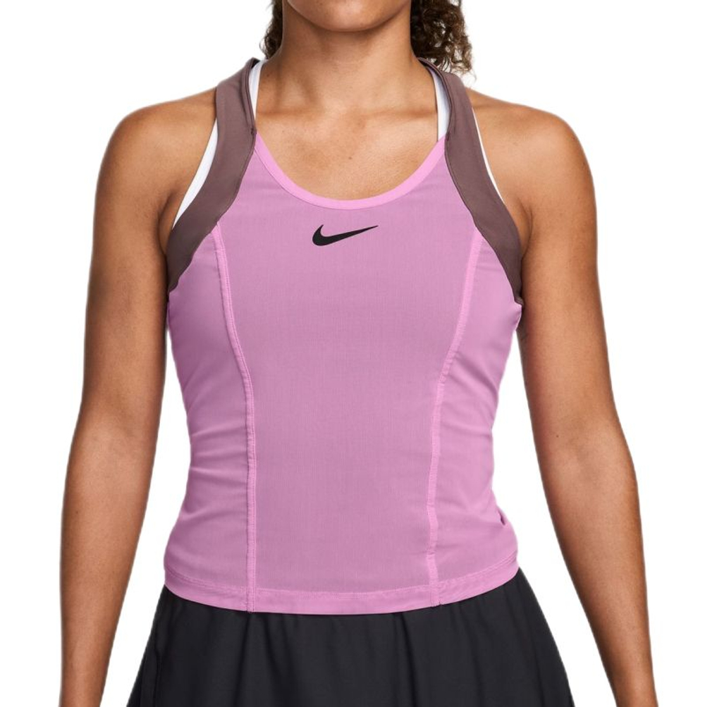 Топ теннисный Nike Court Paris Slam Dri-Fit Tennis - light magenta/tattoo/black