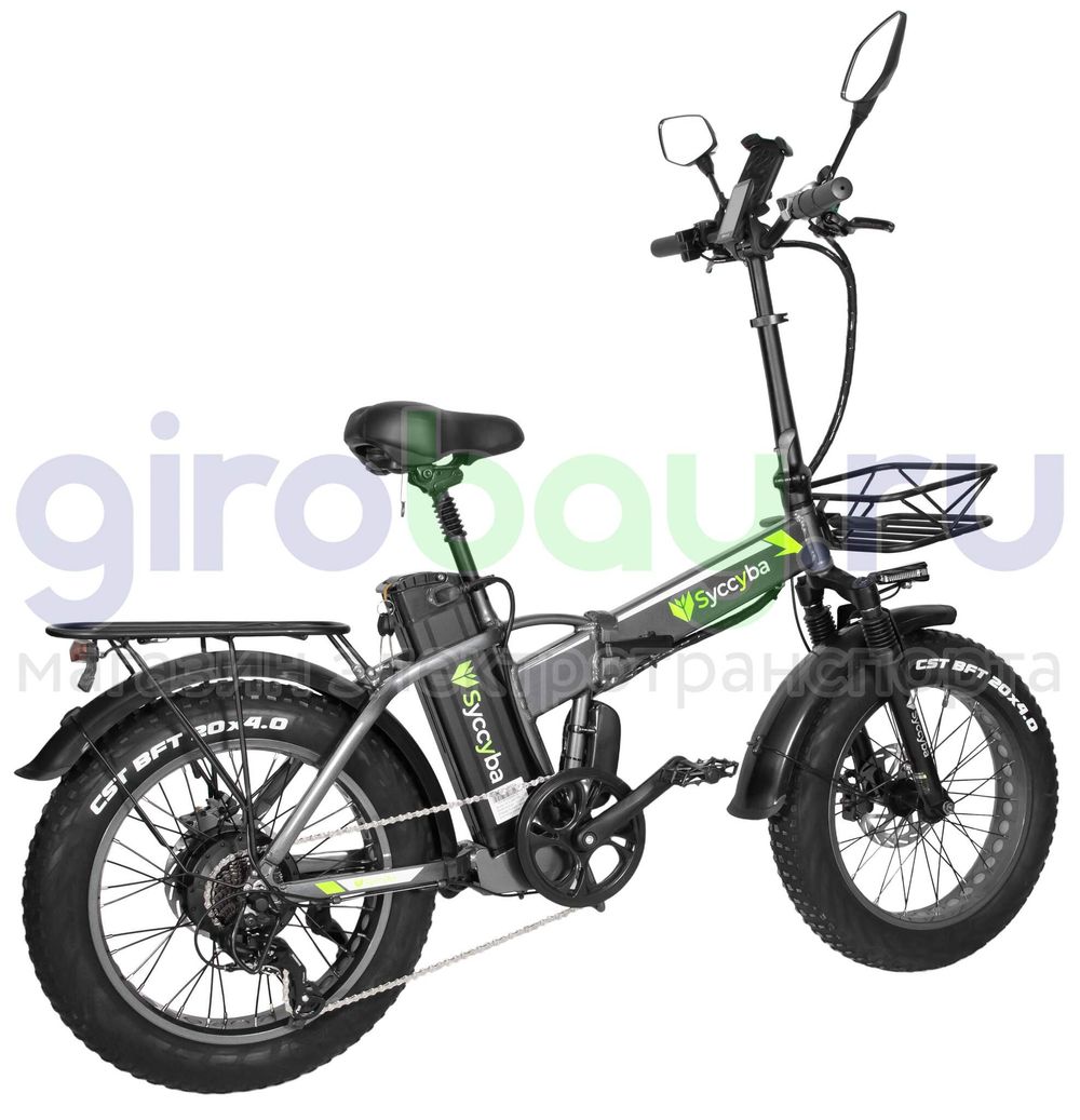 Электровелосипед Syccyba F10 Pro 2025 года (48V/15Ah) - Серый обод фото №10
