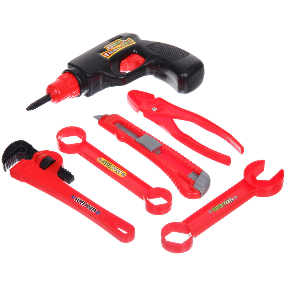 Набор инструментов «Профессионал - Строитель», 6 предметов, 31*15 см, в ассортименте, пакет