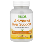 Super Nutrition, улучшенная добавка для поддержки печени, с экстрактом расторопши, L-глутатионом, альфа-липоевой кислотой и экстрактом виноградных косточек, 90 вегетарианских капсул