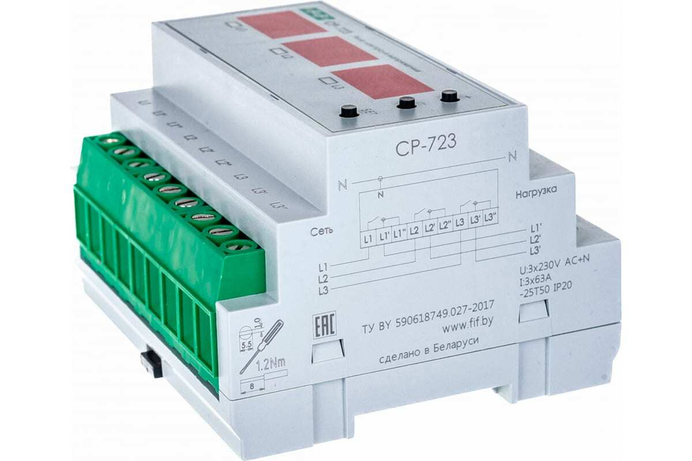 Реле напряжения F&F CP-723