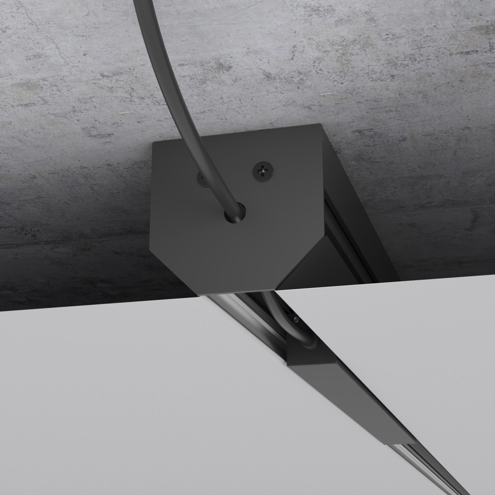 Slim Magnetic Шинопровод в натяжной потолок с декоративными вставками черный (2м) 85204/00 85204/00