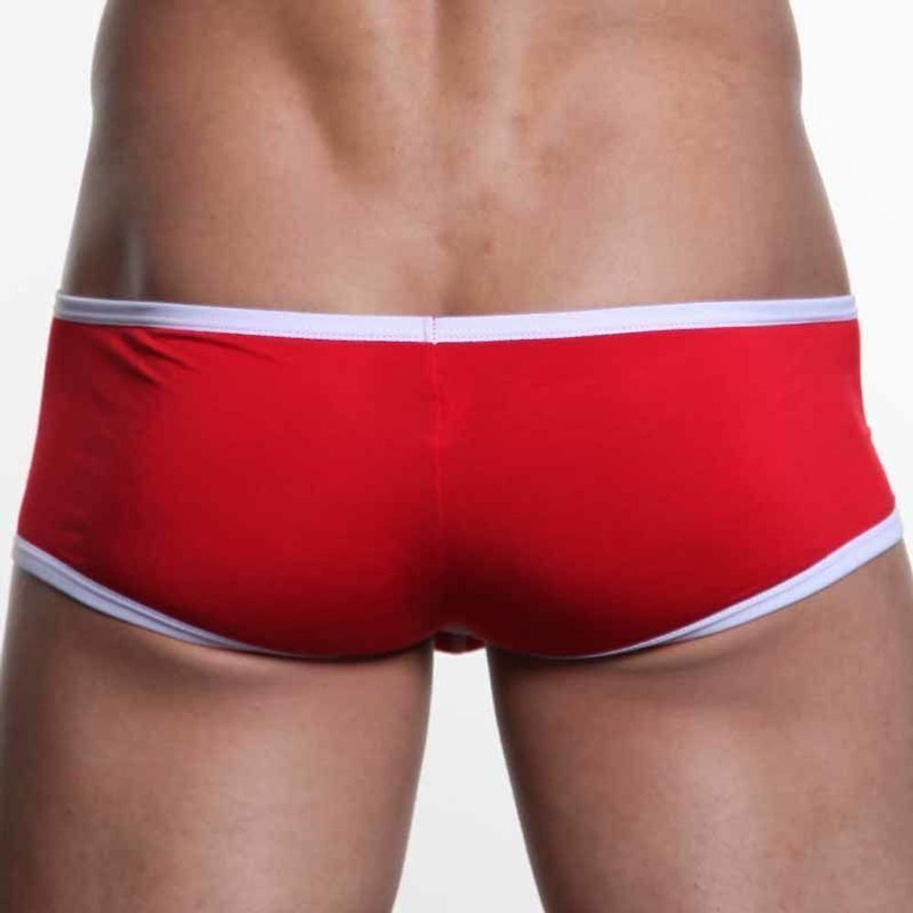 Мужские трусы хипсы WangJiang красные WG00016