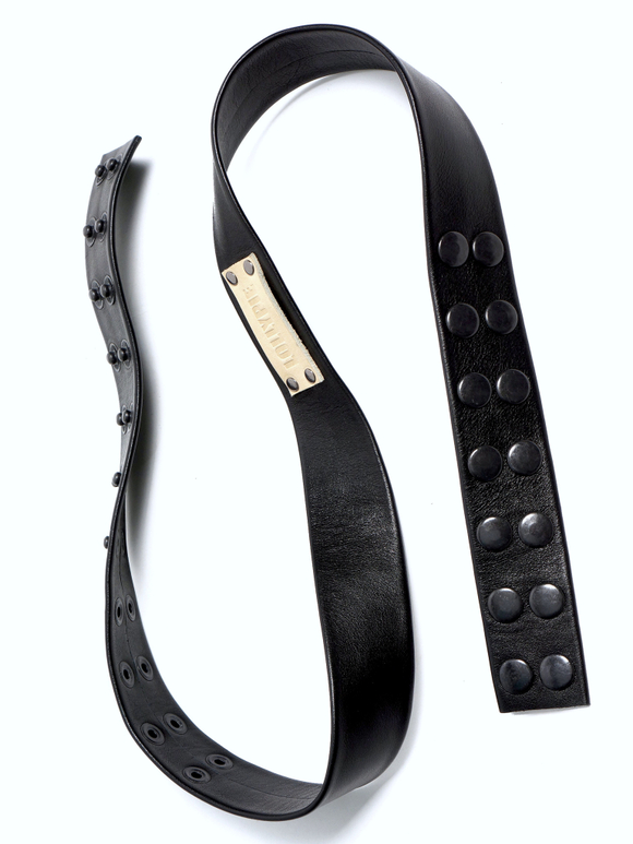 Кожаный пояс клепаный