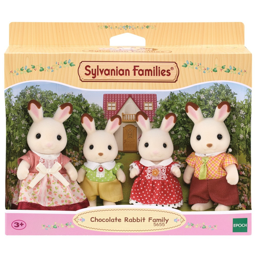 Epoch 5655 — Sylvanian Families «Семья кроликов с шоколадными ушками» 5655 — фото 1
