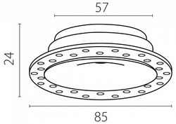 Рамка на 1 светильник Lightstar Spira 074106-01