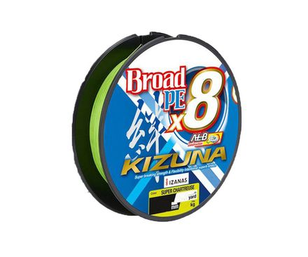 OWNER Шнур Kizuna X8 Broad PE сhartreuse 275м 0,1мм 4,1кг