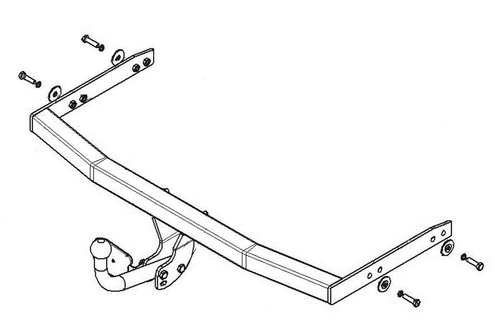 Фаркоп AvtoS для SKODA OCTAVIA, ESTATE, TOUR (1996-2004, 1998-2002, 2000-2011) с универсальной электрикой Smart(блок) и сертификатом в комплекте, арт.(SK 04+smart)