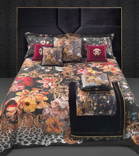 Постельное белье 2 спальное евро Roberto Cavalli Frame black 001