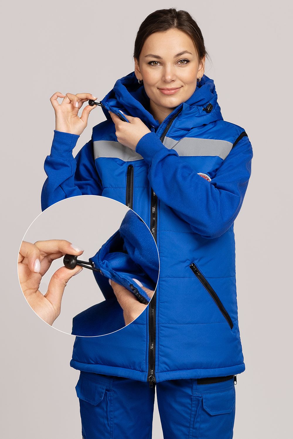 Жилет утепленный с капюшоном женский СП MedicLine